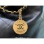 Chanel Calfskin CHANEL 22 Medium Handbag AS3261 Black/Gold 2022