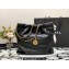 Chanel Calfskin CHANEL 22 Small Handbag AS3260 Black/Lacquered Metal 2022