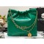 Chanel Calfskin CHANEL 22 Small Handbag AS3260 Green/Gold 2022