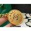 Chanel Calfskin CHANEL 22 Small Handbag AS3260 Green/Gold 2022