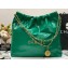 Chanel Calfskin CHANEL 22 Medium Handbag AS3261 Green/Gold 2022