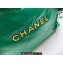 Chanel Calfskin CHANEL 22 Medium Handbag AS3261 Green/Gold 2022