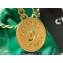 Chanel Calfskin CHANEL 22 Medium Handbag AS3261 Green/Gold 2022