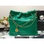 Chanel Calfskin CHANEL 22 Medium Handbag AS3261 Green/Gold 2022