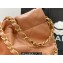 Chanel Calfskin CHANEL 22 Small Handbag AS3260 Brown/Gold 2022