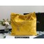 Chanel Calfskin CHANEL 22 Medium Handbag AS3261 Yellow/Gold 2022