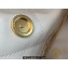 Chanel Calfskin CHANEL 22 Medium Handbag AS3261 White/Gold 2022