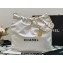 Chanel Calfskin CHANEL 22 Medium Handbag AS3261 White/Lacquered Metal 2022