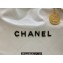 Chanel Calfskin CHANEL 22 Medium Handbag AS3261 White/Lacquered Metal 2022