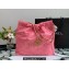 Chanel Calfskin CHANEL 22 Small Handbag AS3260 Coral Pink/Gold 2022
