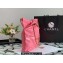 Chanel Calfskin CHANEL 22 Small Handbag AS3260 Coral Pink/Gold 2022