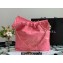 Chanel Calfskin CHANEL 22 Small Handbag AS3260 Coral Pink/Gold 2022