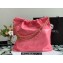 Chanel Calfskin CHANEL 22 Medium Handbag AS3261 Coral Pink/Gold 2022