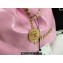 Chanel Calfskin CHANEL 22 Medium Handbag AS3261 Pink/Gold 2022