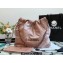 Chanel Calfskin CHANEL 22 Small Handbag AS3260 Metallic Nude Pink/Lacquered Metal 2022