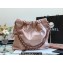 Chanel Calfskin CHANEL 22 Small Handbag AS3260 Metallic Nude Pink/Lacquered Metal 2022