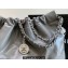 Chanel Calfskin CHANEL 22 Medium Handbag AS3261 Gray/Silver 2022