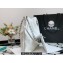Chanel Calfskin CHANEL 22 Small Handbag AS3260 White/Silver 2022