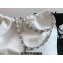 Chanel Calfskin CHANEL 22 Medium Handbag AS3261 White/Silver 2022
