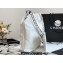 Chanel Calfskin CHANEL 22 Medium Handbag AS3261 White/Silver 2022