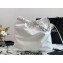 Chanel Calfskin CHANEL 22 Medium Handbag AS3261 White/Silver 2022