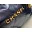 Chanel Calfskin CHANEL 22 Medium Handbag AS3261 Royal Blue/Gold 2022