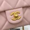 Chanel Mini Flap Bag in Lambskin AS3457 Pink 2022