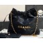 Chanel Velvet Sequins CHANEL 22 Small Handbag AS3260 Black 2022