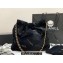 Chanel Velvet Sequins CHANEL 22 Small Handbag AS3260 Black 2022