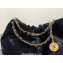 Chanel Velvet Sequins CHANEL 22 Large Handbag AS3262 Black 2022
