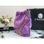 Chanel Calfskin CHANEL 22 Small Handbag AS3260 Purple/Gold 2022