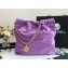 Chanel Calfskin CHANEL 22 Small Handbag AS3260 Purple/Gold 2022