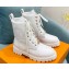 Louis Vuitton Calf leather and wool Territory Flat Ranger Ankle Boots White 2022