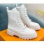 Louis Vuitton Patent Calf leather Territory Flat Ranger Ankle Boots White 2022