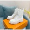 Louis Vuitton Patent Calf leather Territory Flat Ranger Ankle Boots White 2022