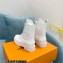 Louis Vuitton Patent Calf leather Territory Flat Ranger Ankle Boots White 2022