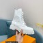 Louis Vuitton Patent Calf leather Territory Flat Ranger Ankle Boots White 2022