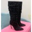 Paris Texas Heel 9cm Holly embellished suede boots Black 2022