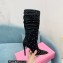 Paris Texas Heel 9cm Holly embellished suede boots Black 2022
