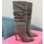Paris Texas Heel 9cm Holly embellished suede boots Gray 2022