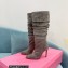 Paris Texas Heel 9cm Holly embellished suede boots Gray 2022