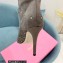 Paris Texas Heel 9cm Holly embellished suede boots Gray 2022