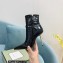 Tom Ford Heel 10.5cm LEATHER PADLOCK ANKLE boots SHINY STAMPED CROCODILE Black 2022