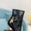 Tom Ford Heel 10.5cm LEATHER PADLOCK ANKLE boots SHINY STAMPED CROCODILE Black 2022