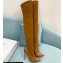 Casadei Heel 12cm Blade Leather over-the-knee boots Suede Brown 2022