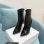 Casadei Heel 12cm Blade Leather ankle boots Patent Black 2022