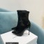 Casadei Heel 12cm Blade Leather ankle boots Patent Black 2022