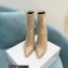 Casadei Heel 12cm Blade Leather ankle boots Suede Beige 2022