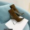 Casadei Heel 12cm Blade Leather ankle boots Suede Olive Green 2022