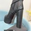 Saint Laurent Heel 14.5cm Platform 5.5cm Cherry Buckle-Trio Booties Black 2022